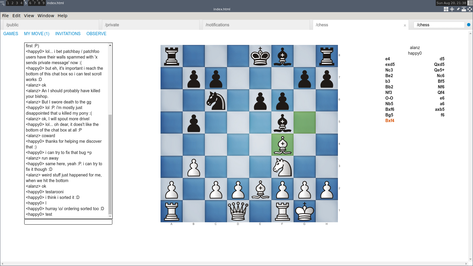 A screenshot of ssb-chess