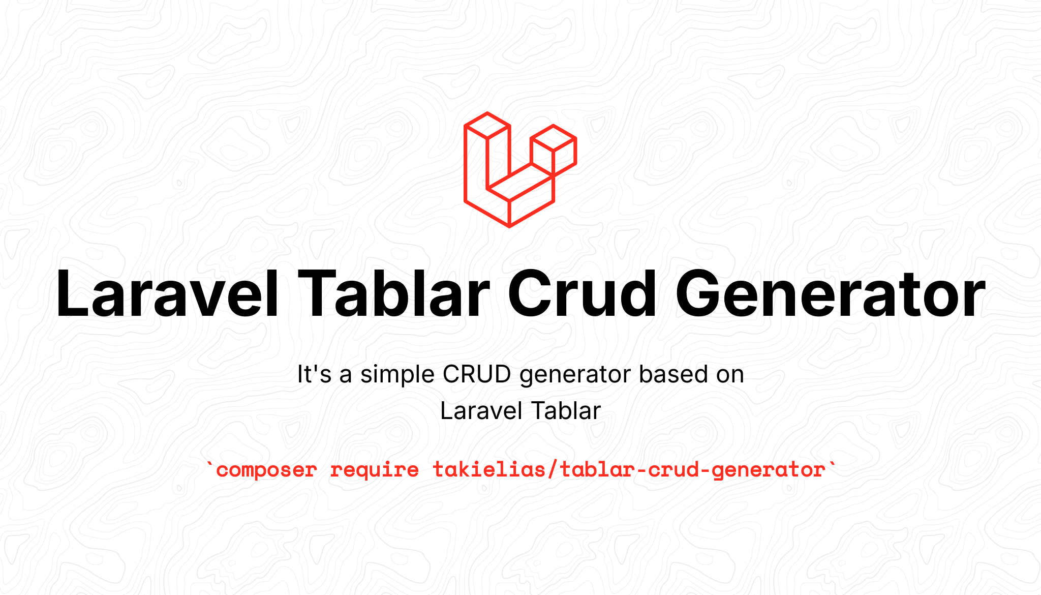 Laravel Tablar Crud Generator