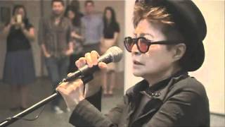 Yoko Ono Screaming at Art Show!  Original 