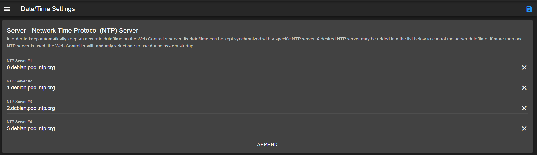 Using a different Network Time Protocol (NTP)