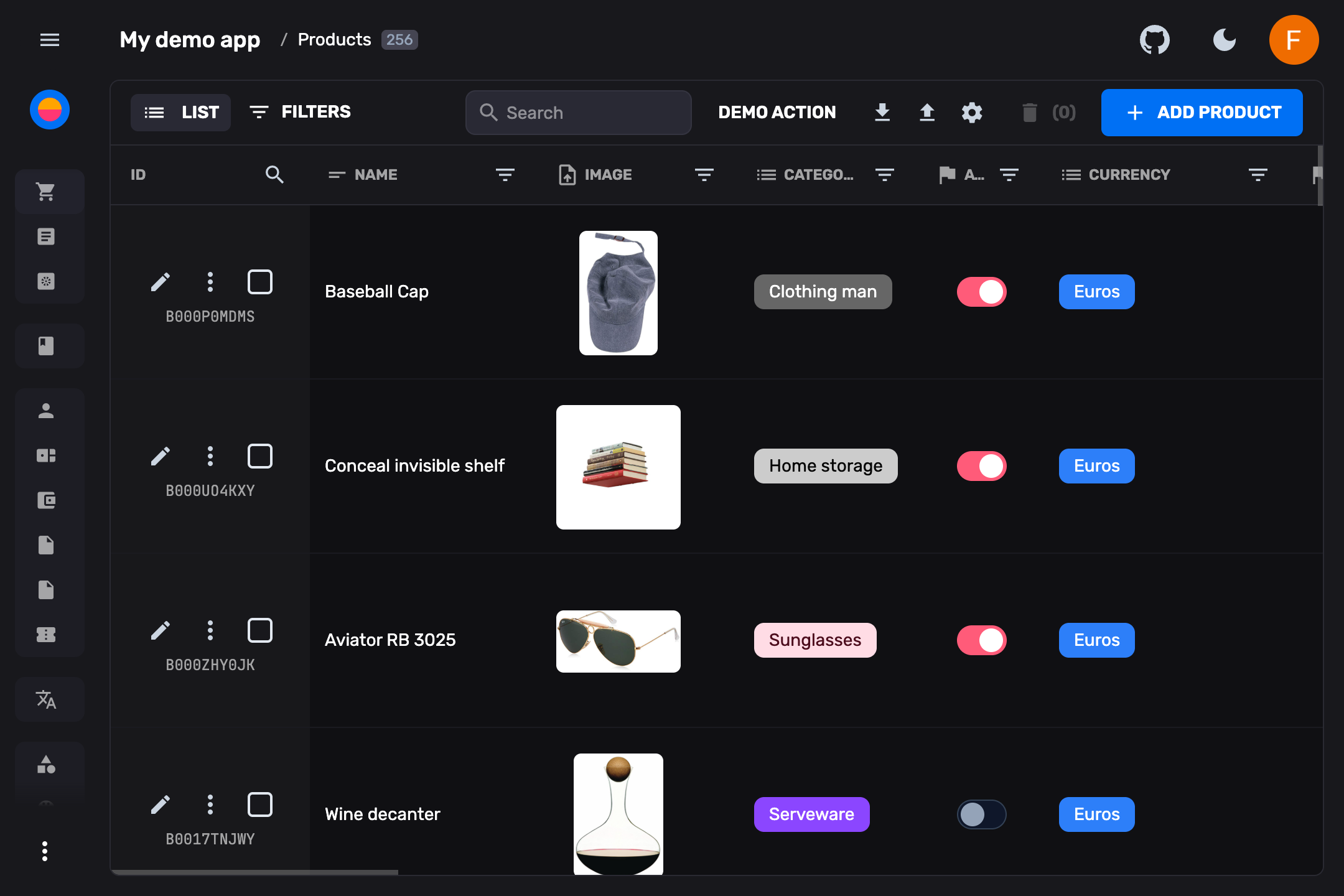Rebase Dashboard