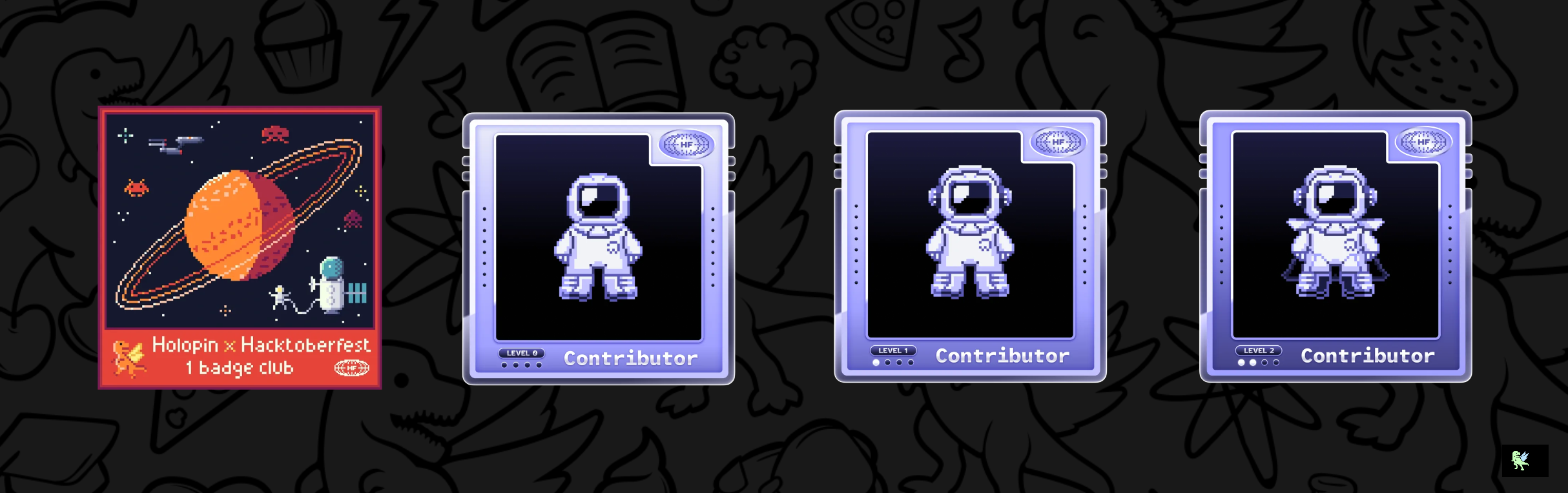 An image of @yatinannam's Holopin badges, which is a link to view their full Holopin profile