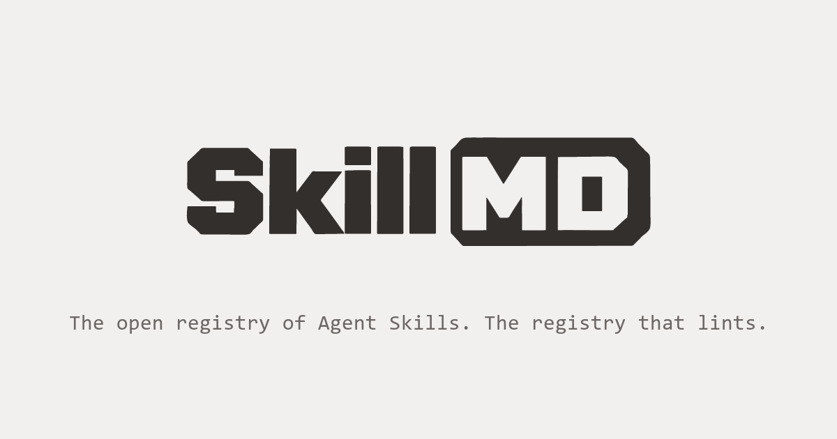 SkillMD — the open registry of Agent Skills