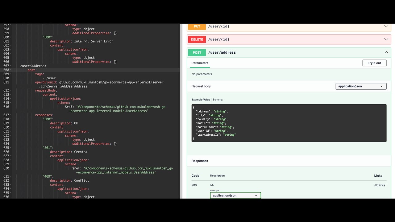 APISpec Demo - Generate OpenAPI for Go E-commerce App