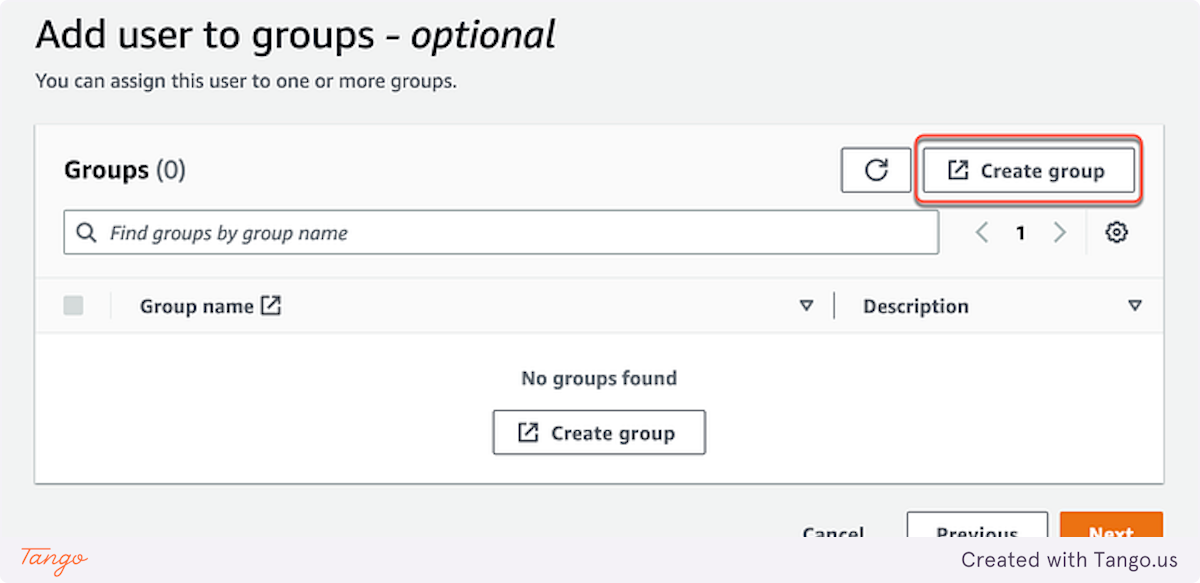Step 3: Add user to groups