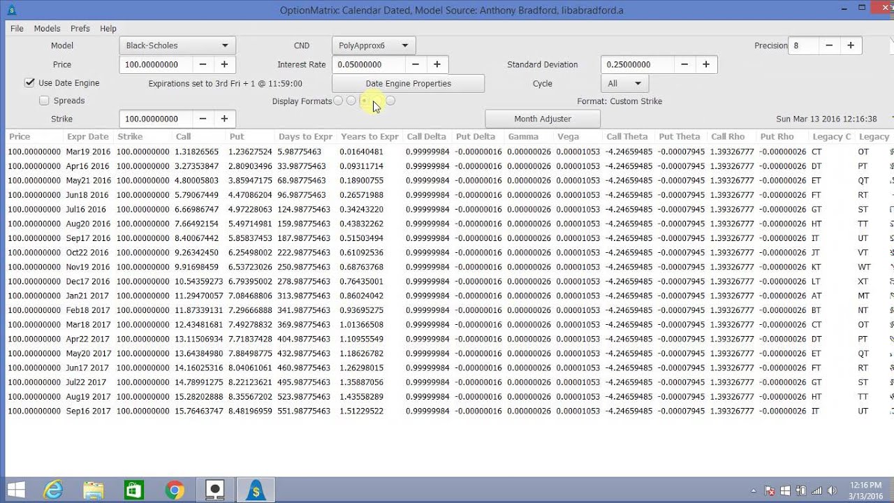 OptionMatrix