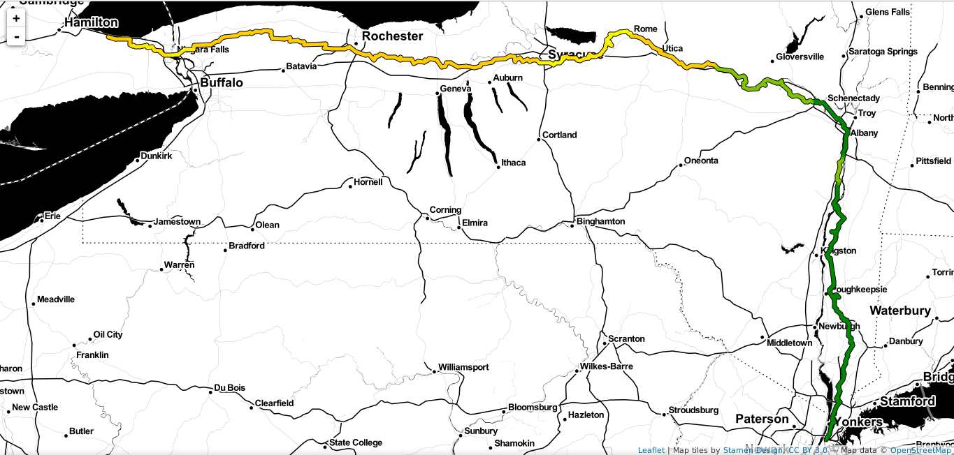 Semi-bad conditions along the route