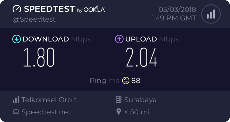 Telkomsel Speedtest