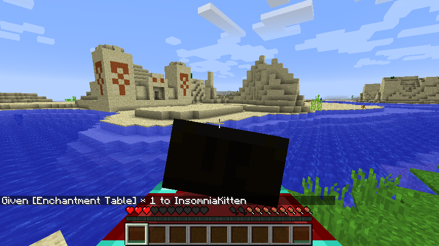 Image of rendering issue with an enchantment table 1