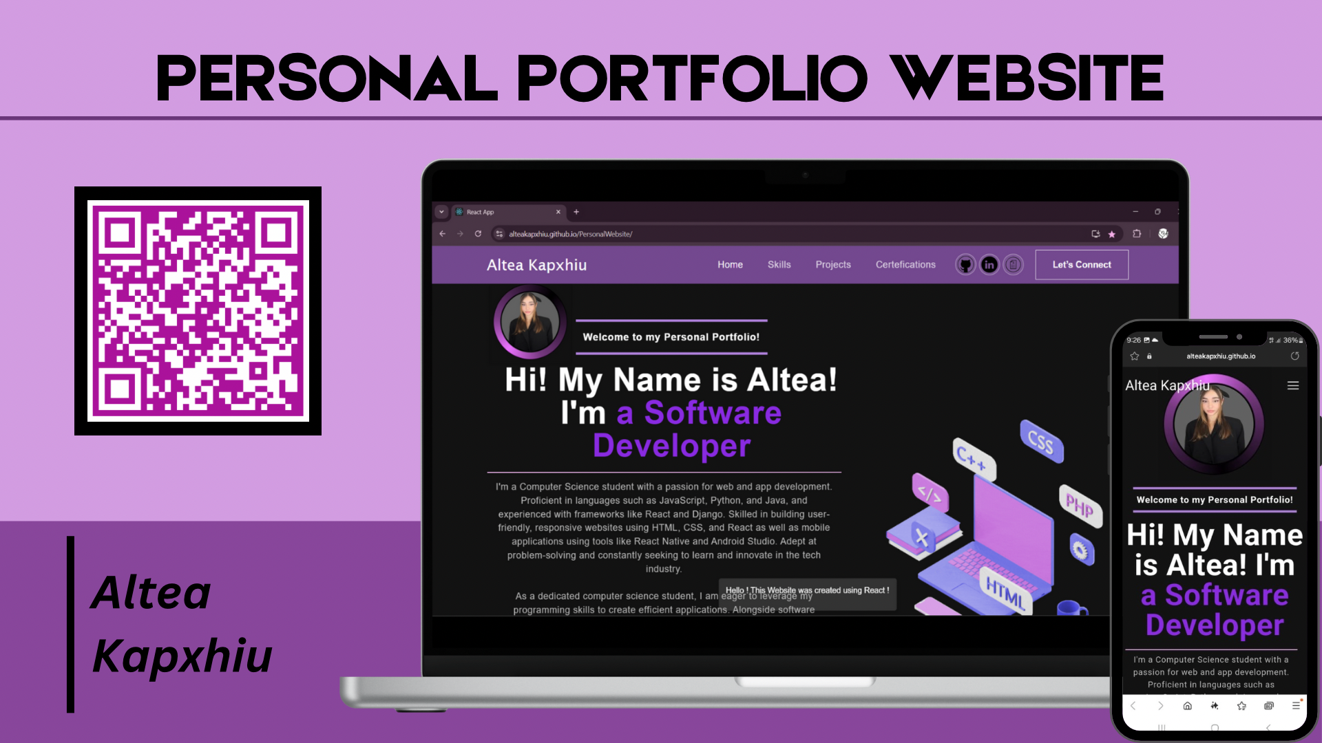 Personal Portfolio Website