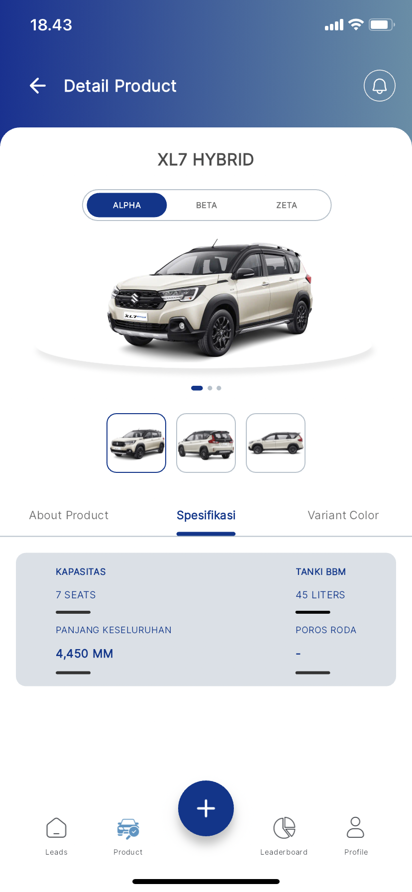 Detail Product Specification