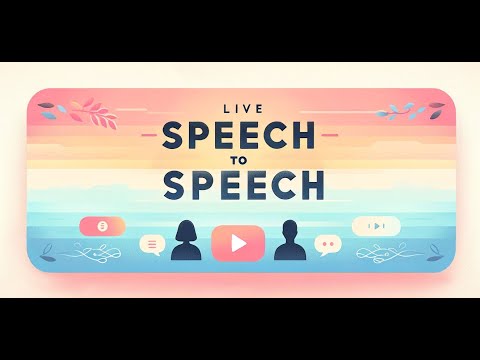 Video Demonstration of Live Speech to Speech Translation