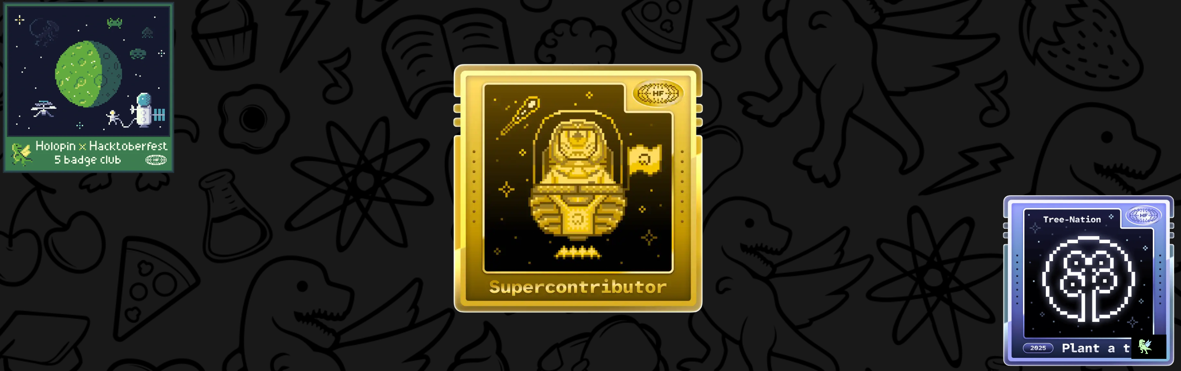 An image of @szuryuu's Holopin badges, which is a link to view their full Holopin profile