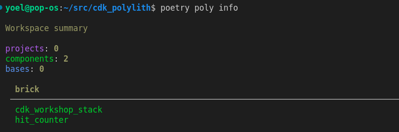 poetry poly info