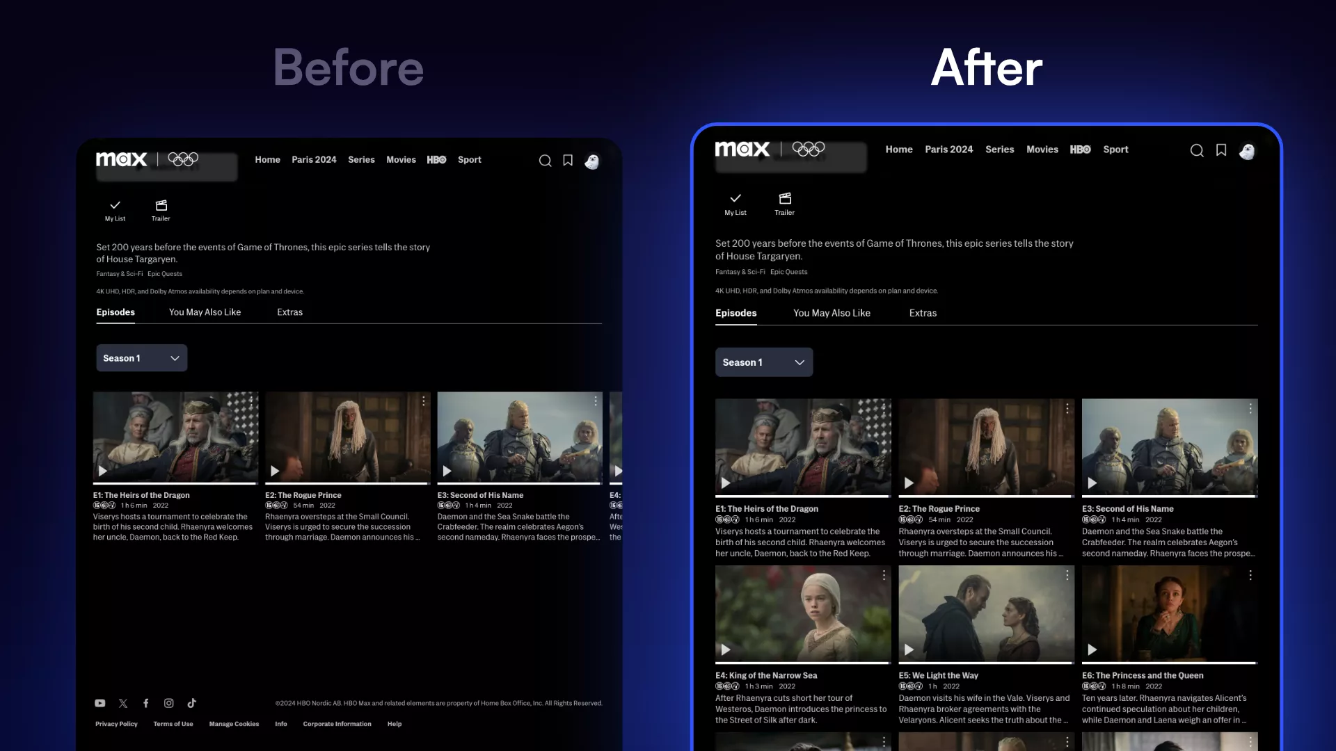 HBO Max - Why is everything a slider now?