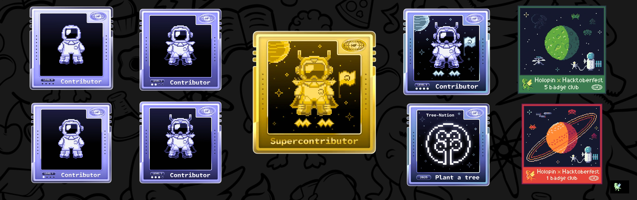 An image of @sahitya1903's Holopin badges, which is a link to view their full Holopin profile