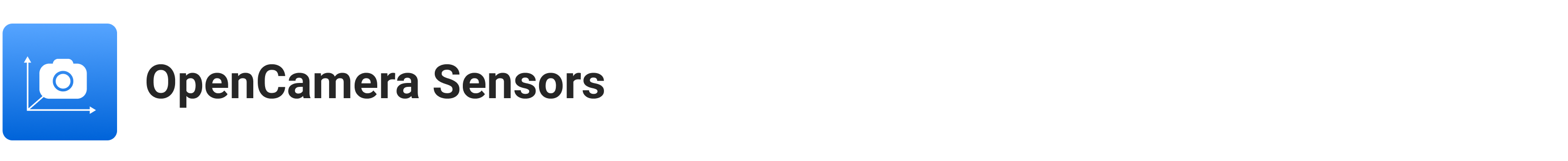 OpenCamera Sensors logo