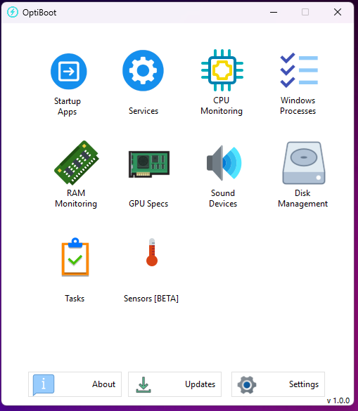 GitHub - mirdem/OptiBoot: A lightweight PC utility that lets you easily ...