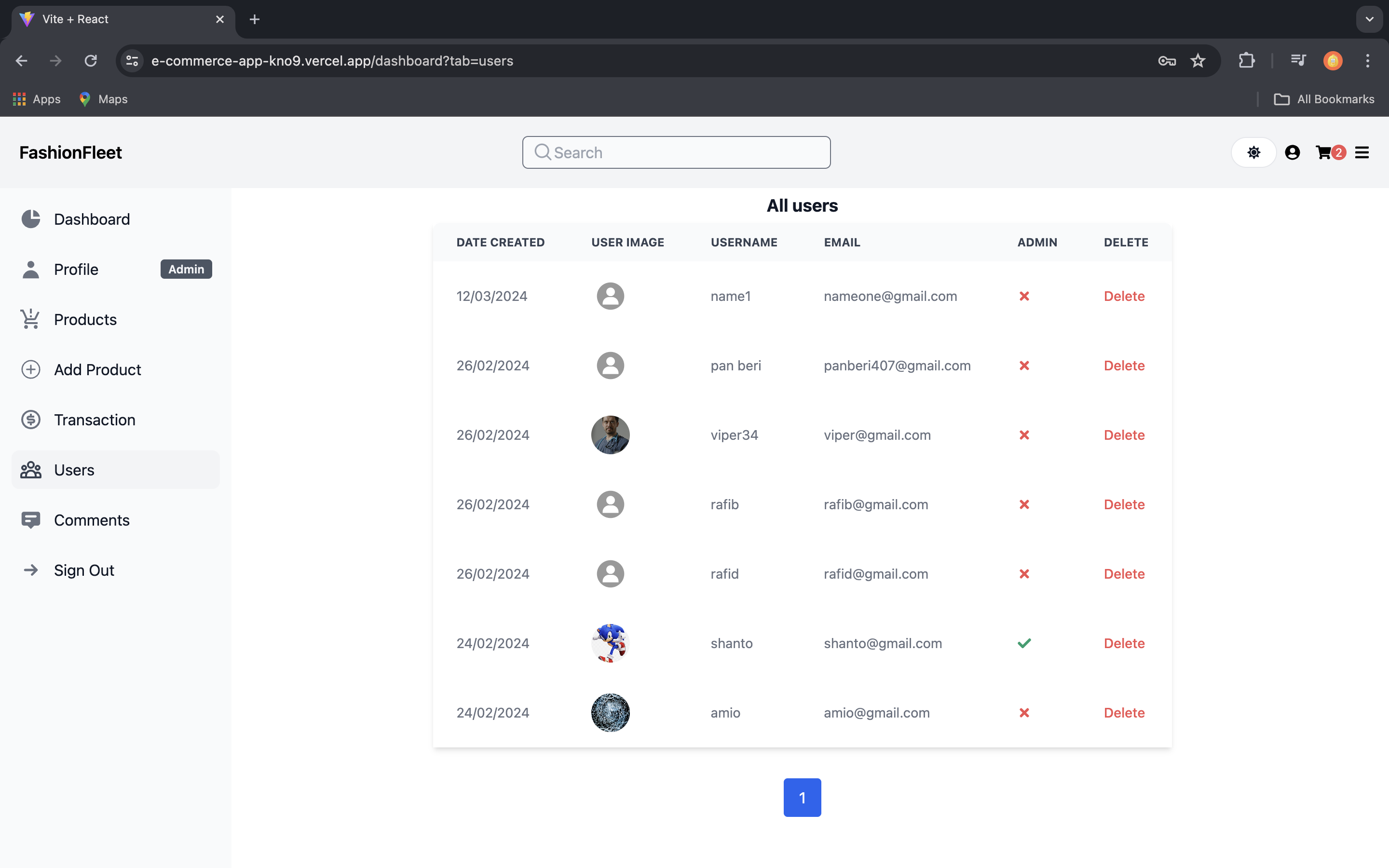 Admin Dashboard 3