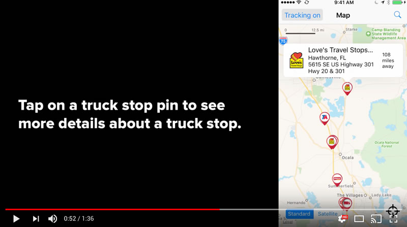 Still image from TruckStops demo video