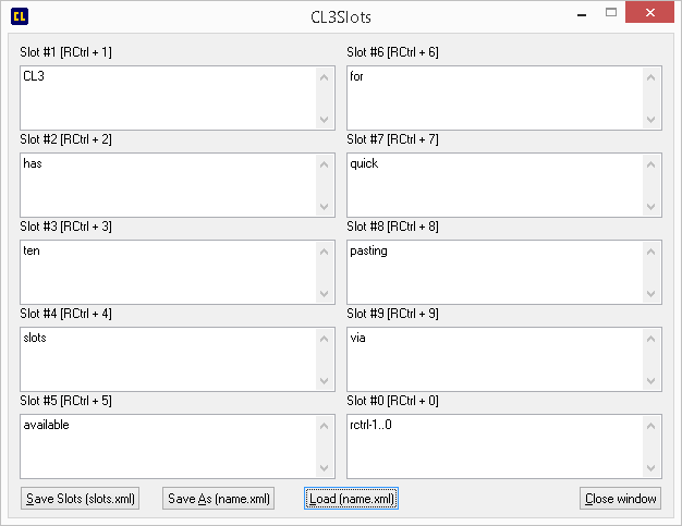 CL3 Slots