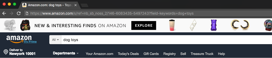 Amazon Using a Form with GET