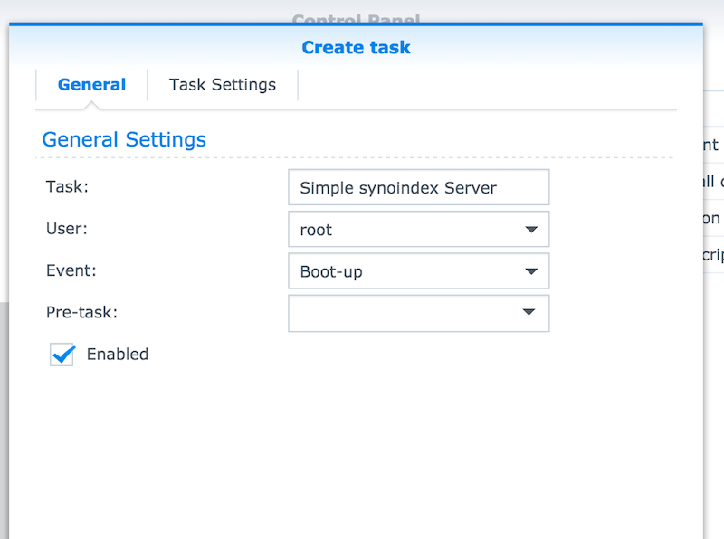 Task Setting1