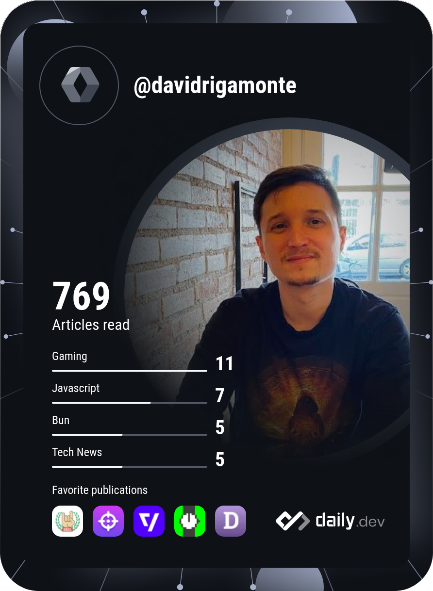 David William Rigamonte's Dev Card