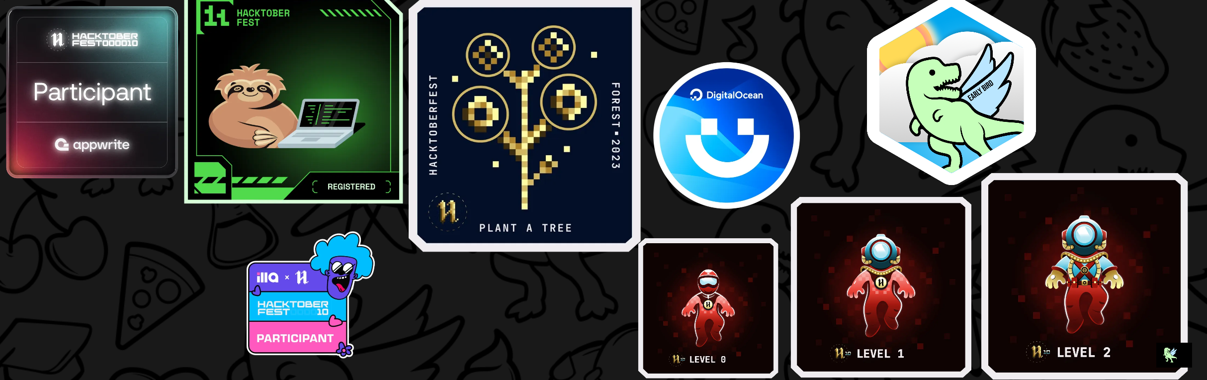 An image of @abhishekkumar993's Holopin badges, which is a link to view their full Holopin profile