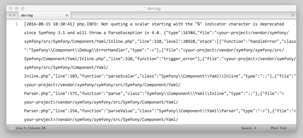 stack-trace-symfony