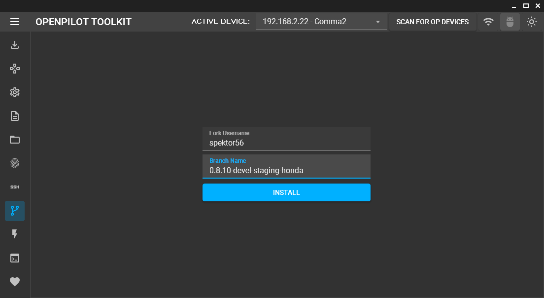openpilot Toolkit Fork Installer
