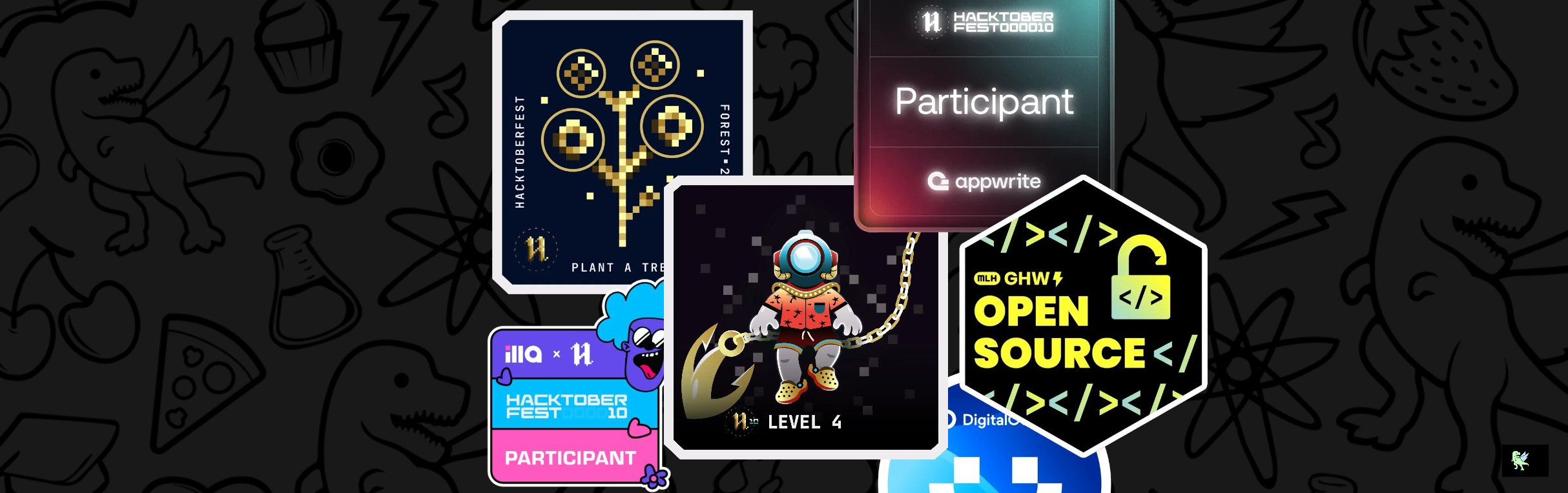 An image of @sayuk09's Holopin badges, which is a link to view their full Holopin profile