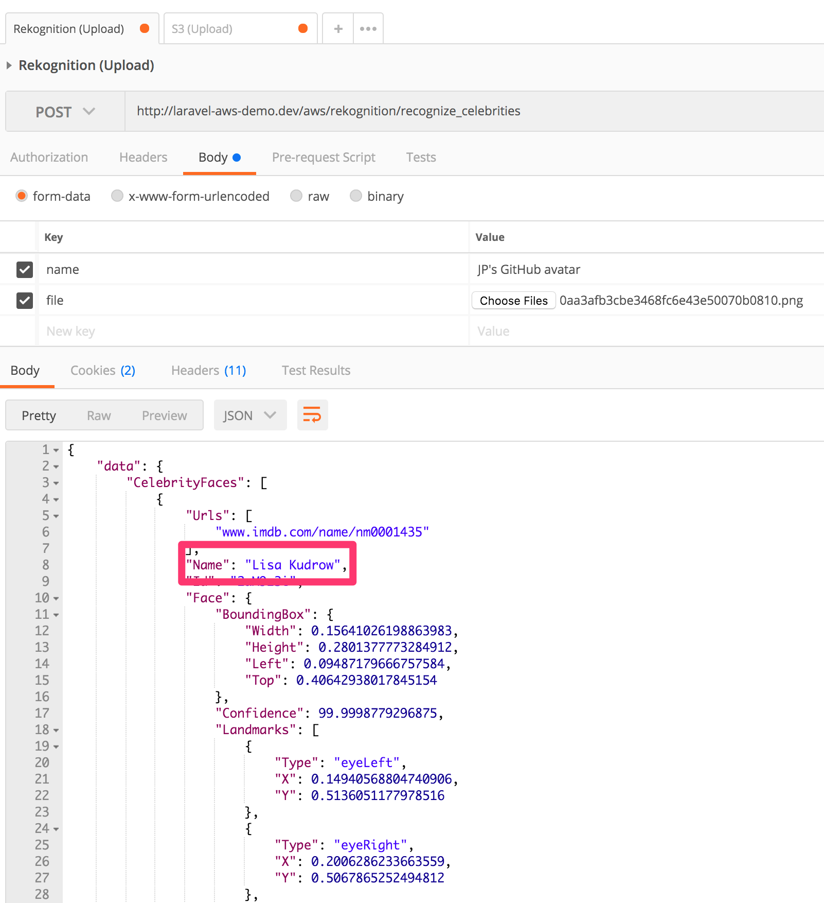 aws-rekognition-face-matches