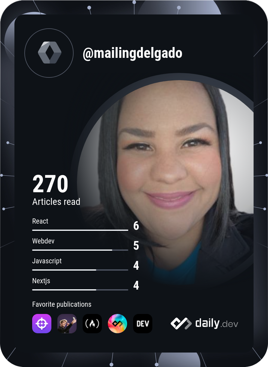 MailingDelgadoMedina's Dev Card