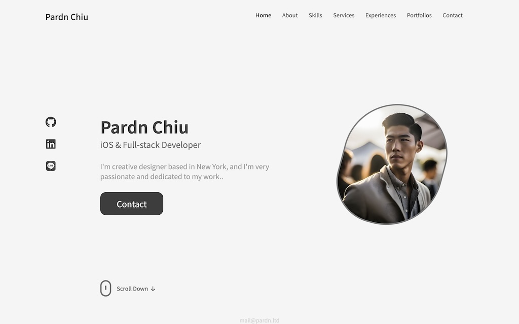 About Me Page - 邱敬幃 Pardn Chiu