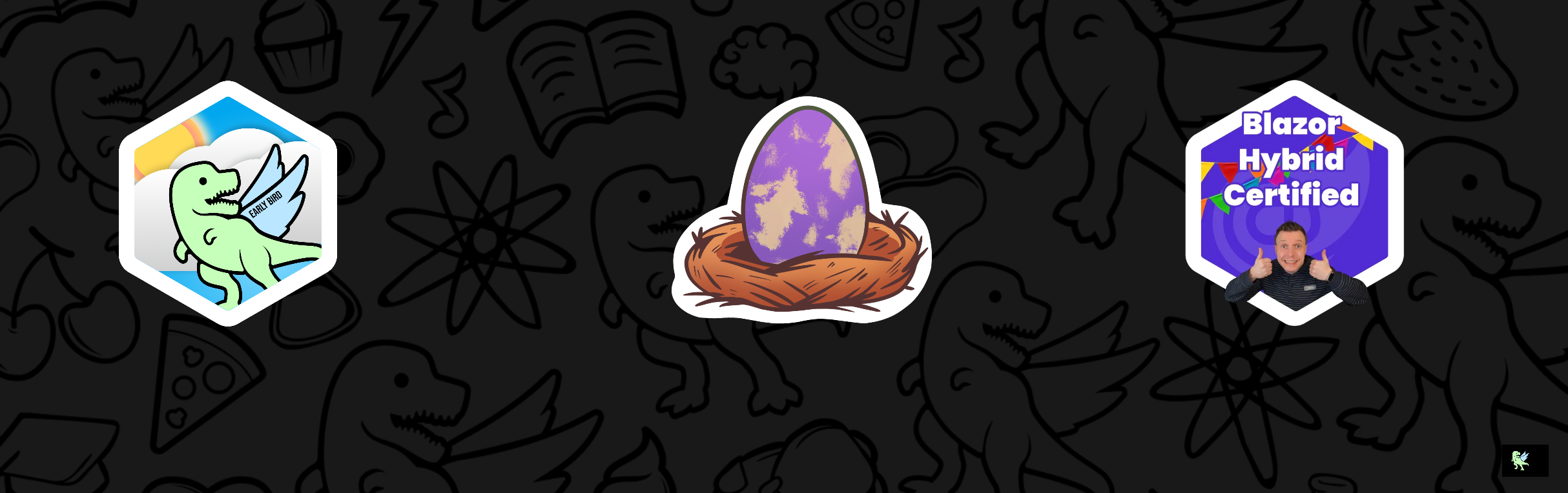 An image of @dibyajyotibiswal57's Holopin badges, which is a link to view their full Holopin profile