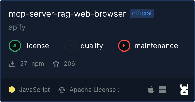 GitHub - mikeysrecipes/mcp-server-rag-web-browser · GitHub