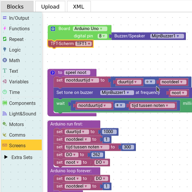 Blockly4Arduino site screenshot