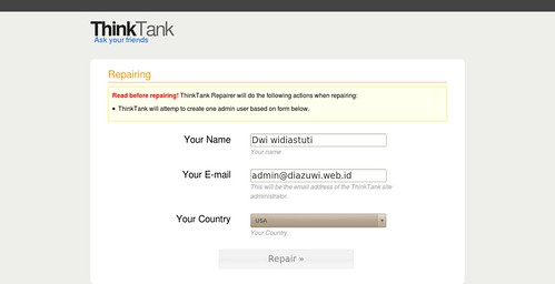 ThinkUp :: Repairing Ask User