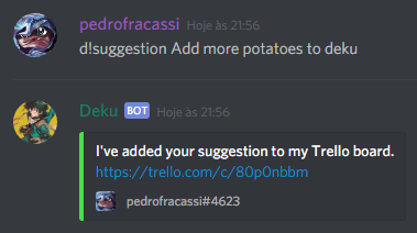 Suggestion command