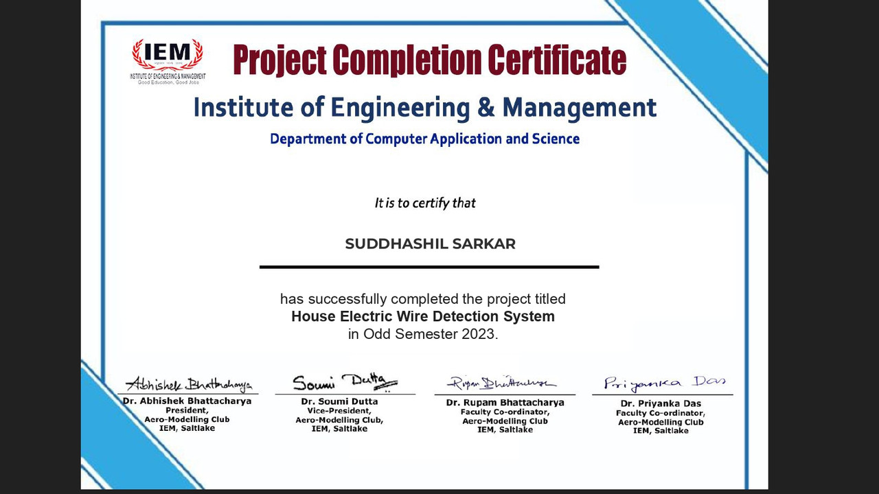 Certificate of Completion