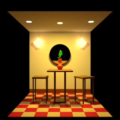 Cafe scene - lighting variation two