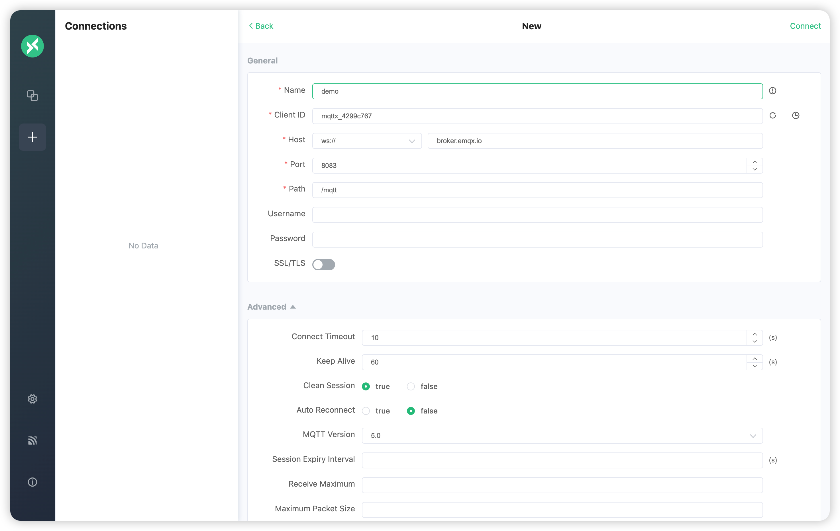 MQTT over WebSocket