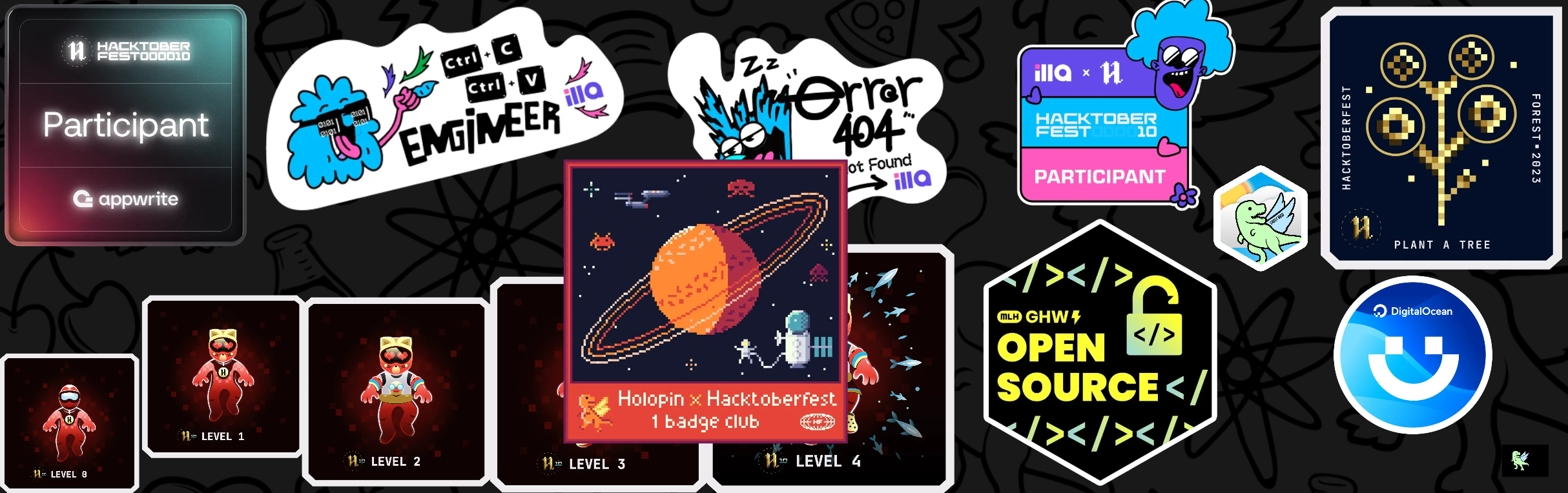 An image of @ejdadivas's Holopin badges, which is a link to view their full Holopin profile