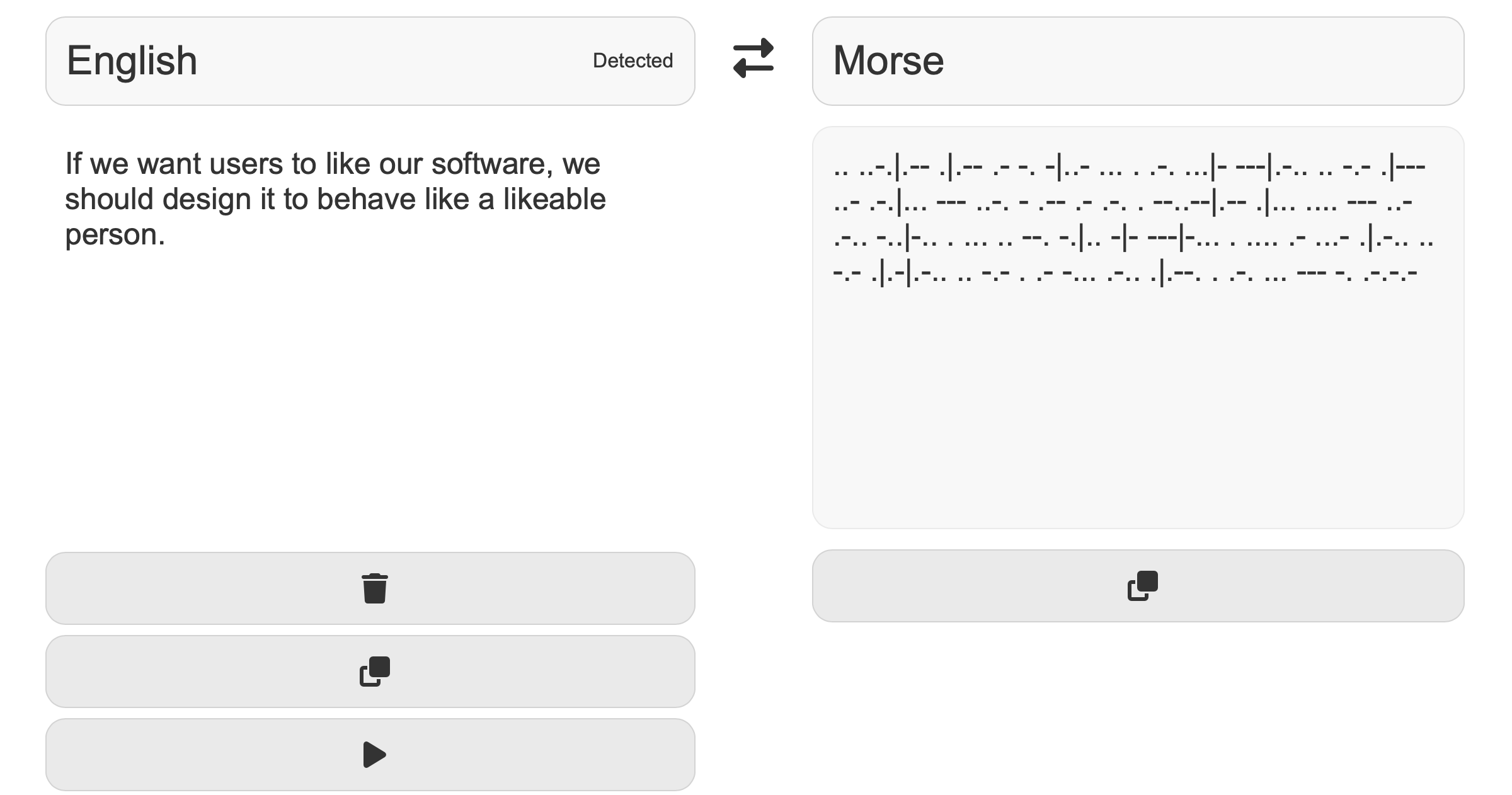 Translating English Text to Morse