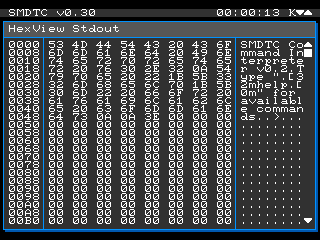 Screenshot of a debugging utility to inspect streams