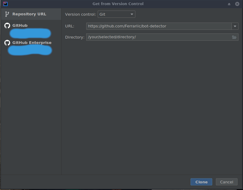 Cloning Git Repo in Intellij IDEA