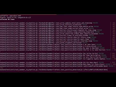 Speaker Detection Demo