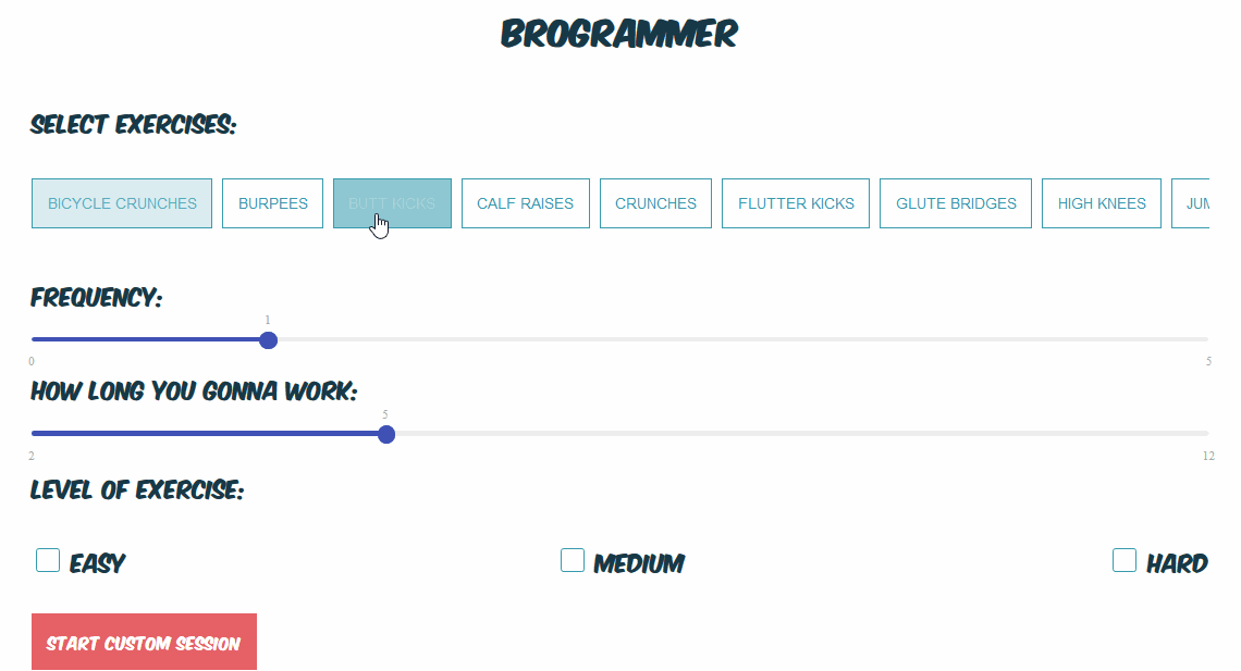 GitHub - sarthology/brogrammers: 💪🏼 Challenge your body while ...