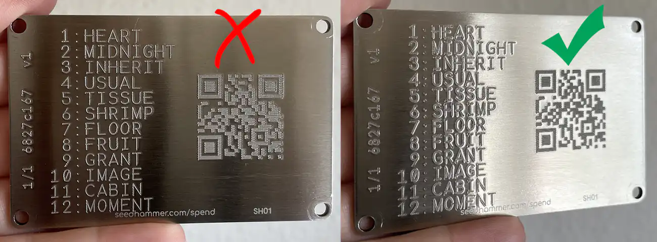 scan qr off steel